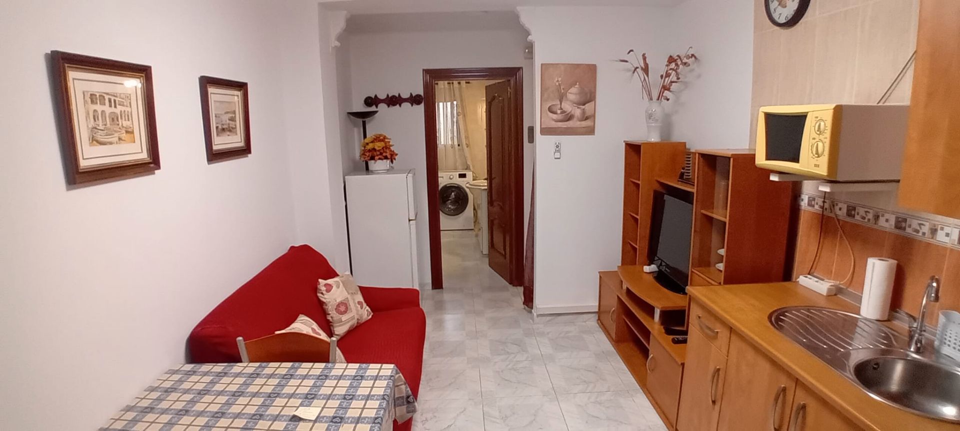 Living room of Apartment to rent in Málaga Capital  with Air Conditioner, Furnished and Washing machine