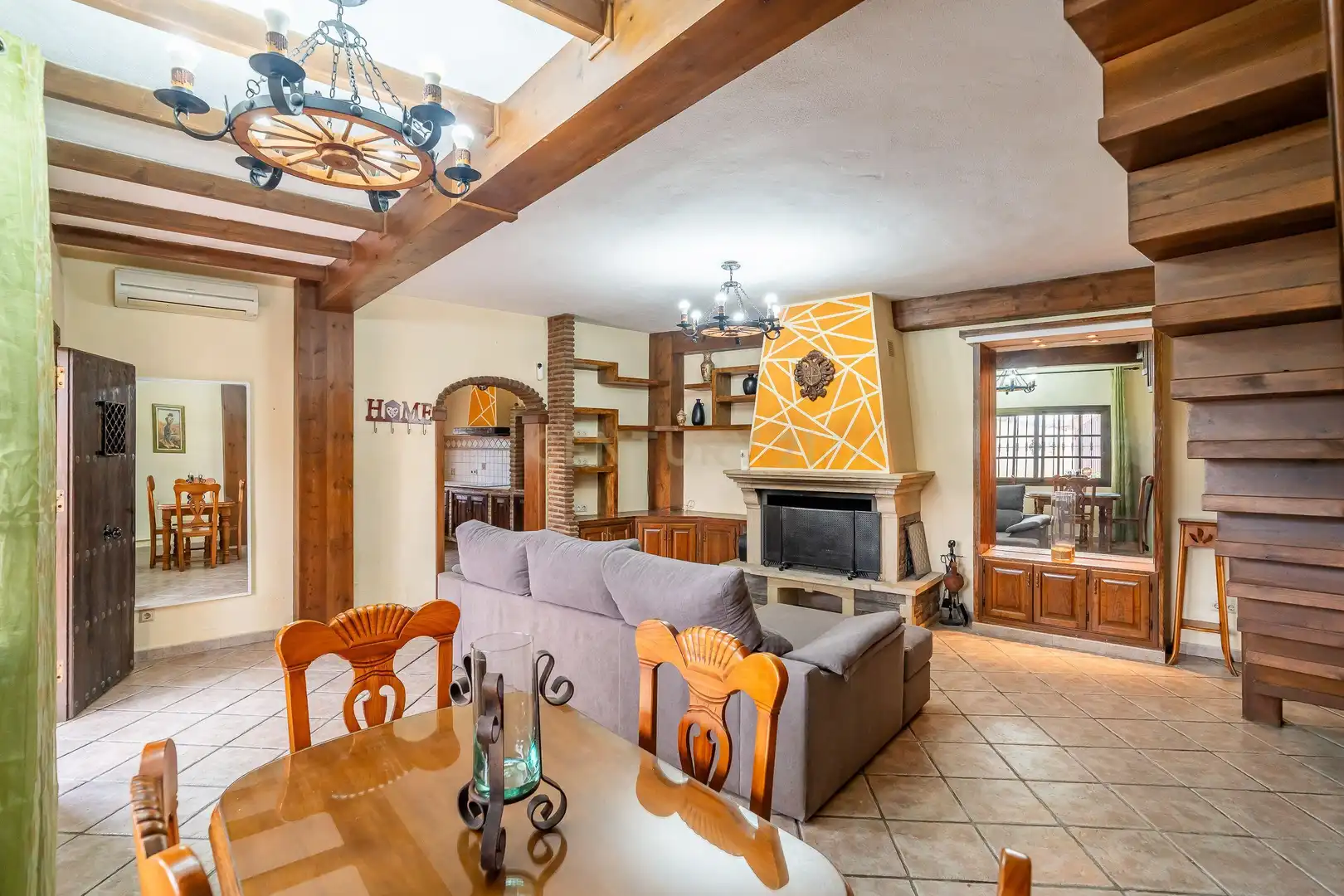 Sala de estar de Casa o chalet de alquiler en Mijas con Aire acondicionado, Jardín privado y Trastero