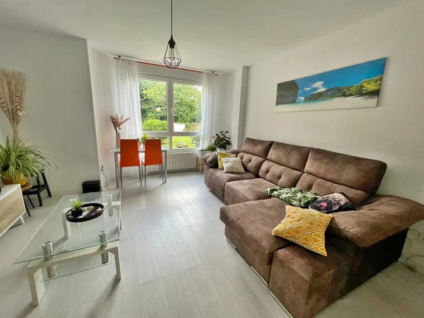 Sala d'estar de Pis en venda en Piélagos amb Calefacció, Parquet i Terrassa