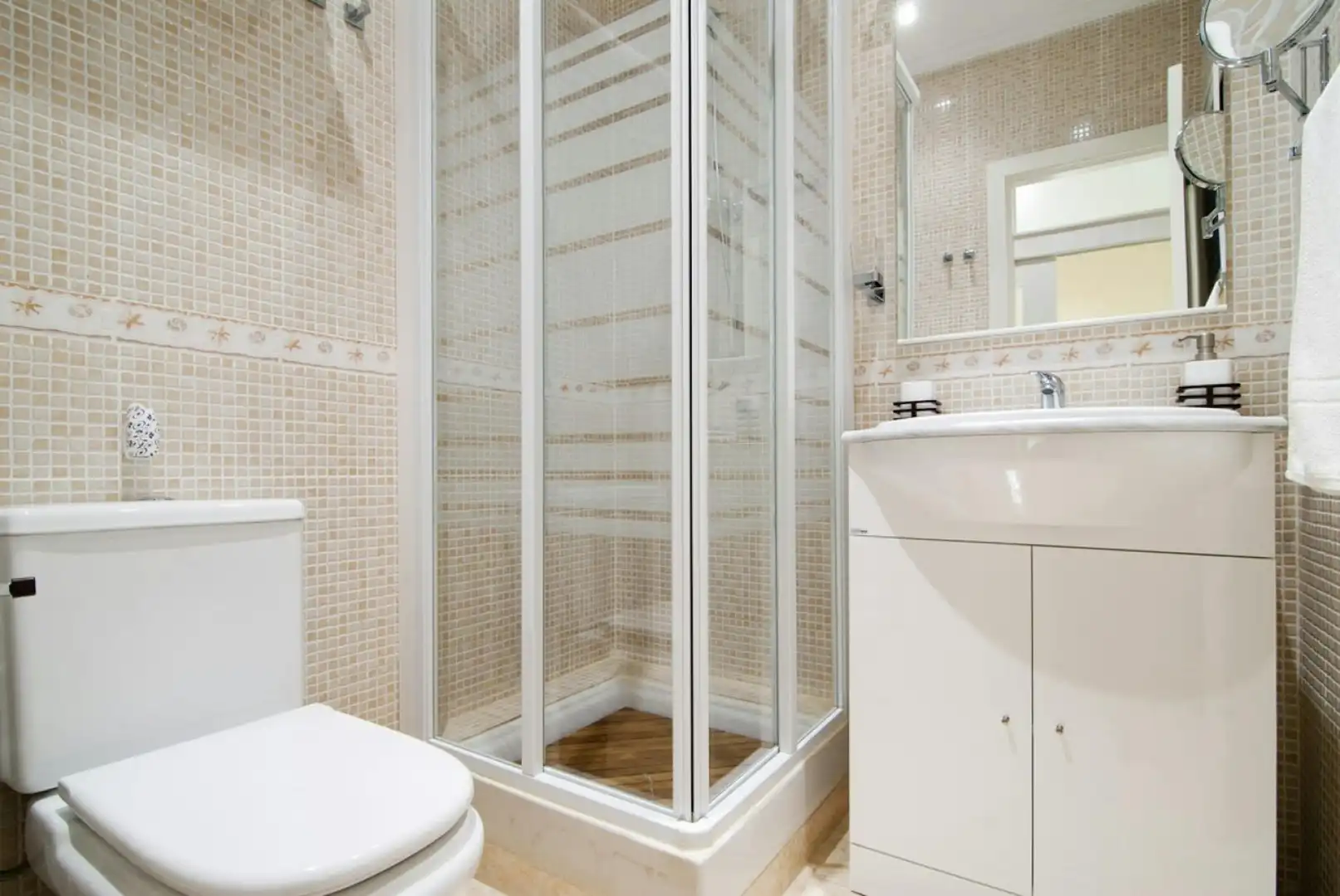 Bathroom of Flat for rent in Madrid  with Air Conditioner, Furnished and Washing machine