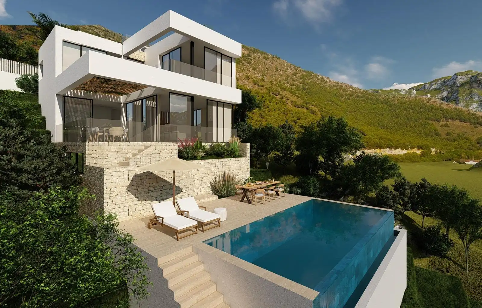Xalet amb piscina en venda a Mijas pueblo