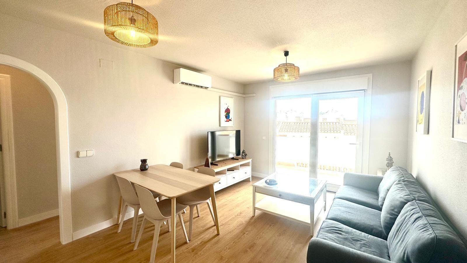 Living room of Apartment for sale in Orihuela  with Swimming Pool, Furnished and Community pool
