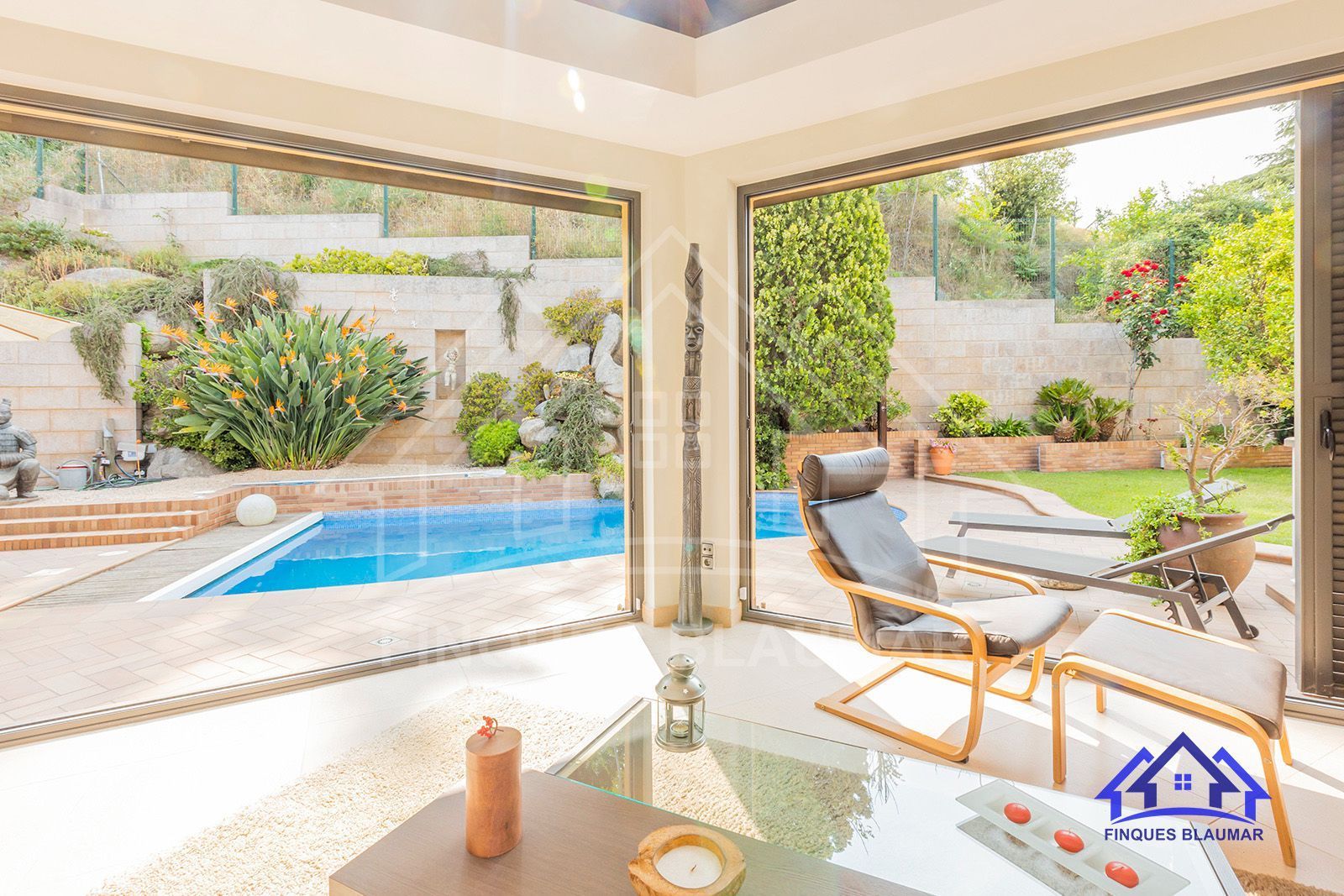 Garden of Flat to rent in Arenys de Munt  with Air Conditioner, Heating and Private garden