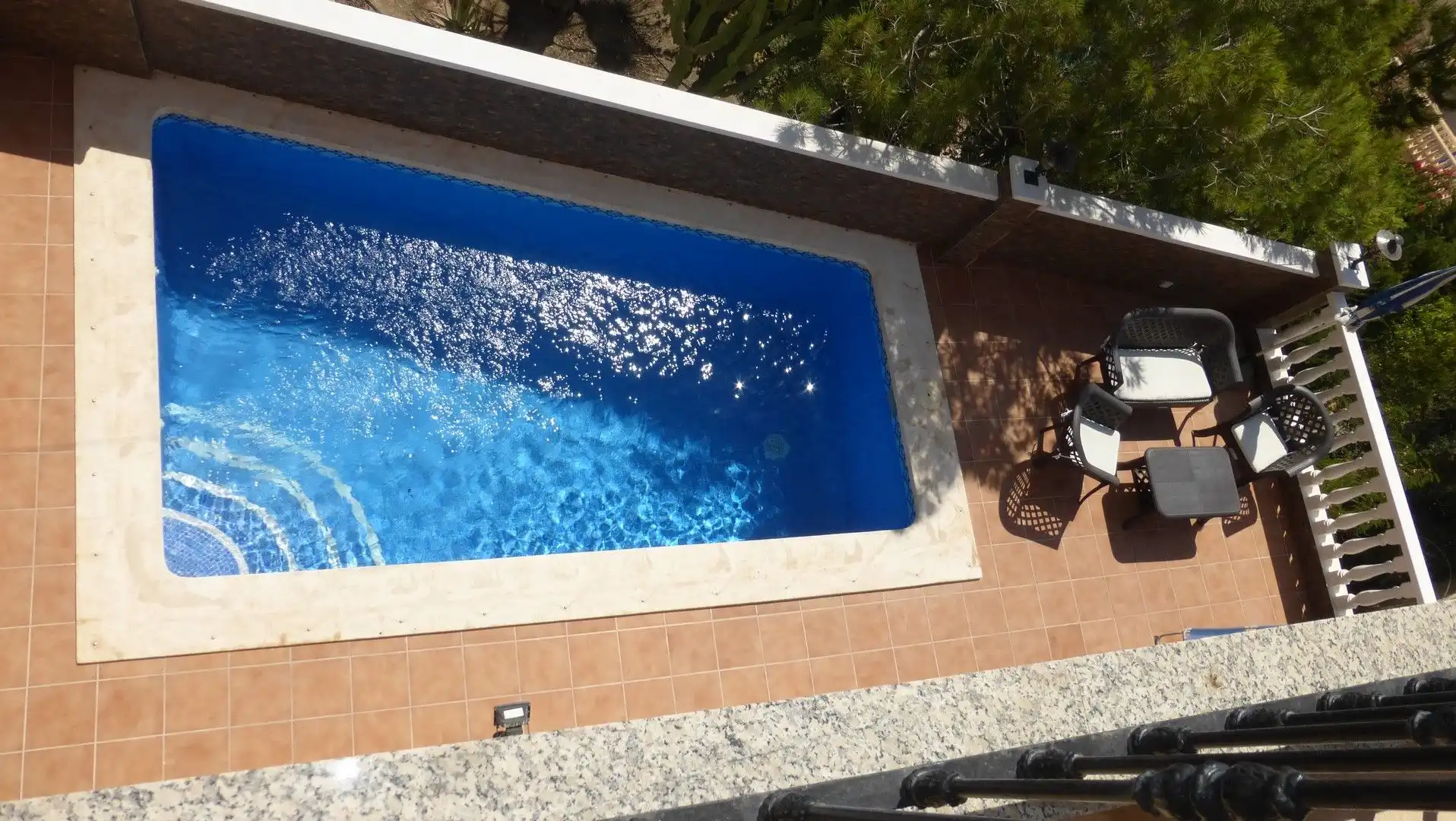 Piscina de Casa o xalet en venda en Mazarrón amb Aire condicionat, Terrassa i Piscina