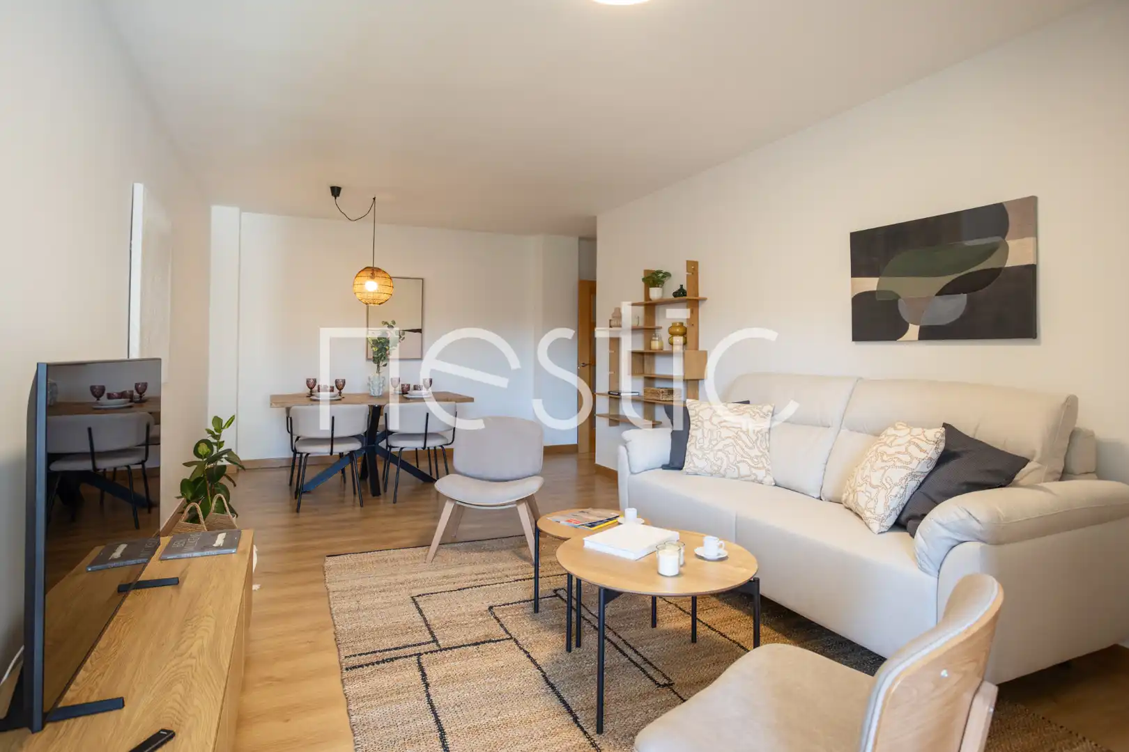 Sala d'estar de Apartament de lloguer en Madrid amb Aire condicionat, Calefacció i Moblat