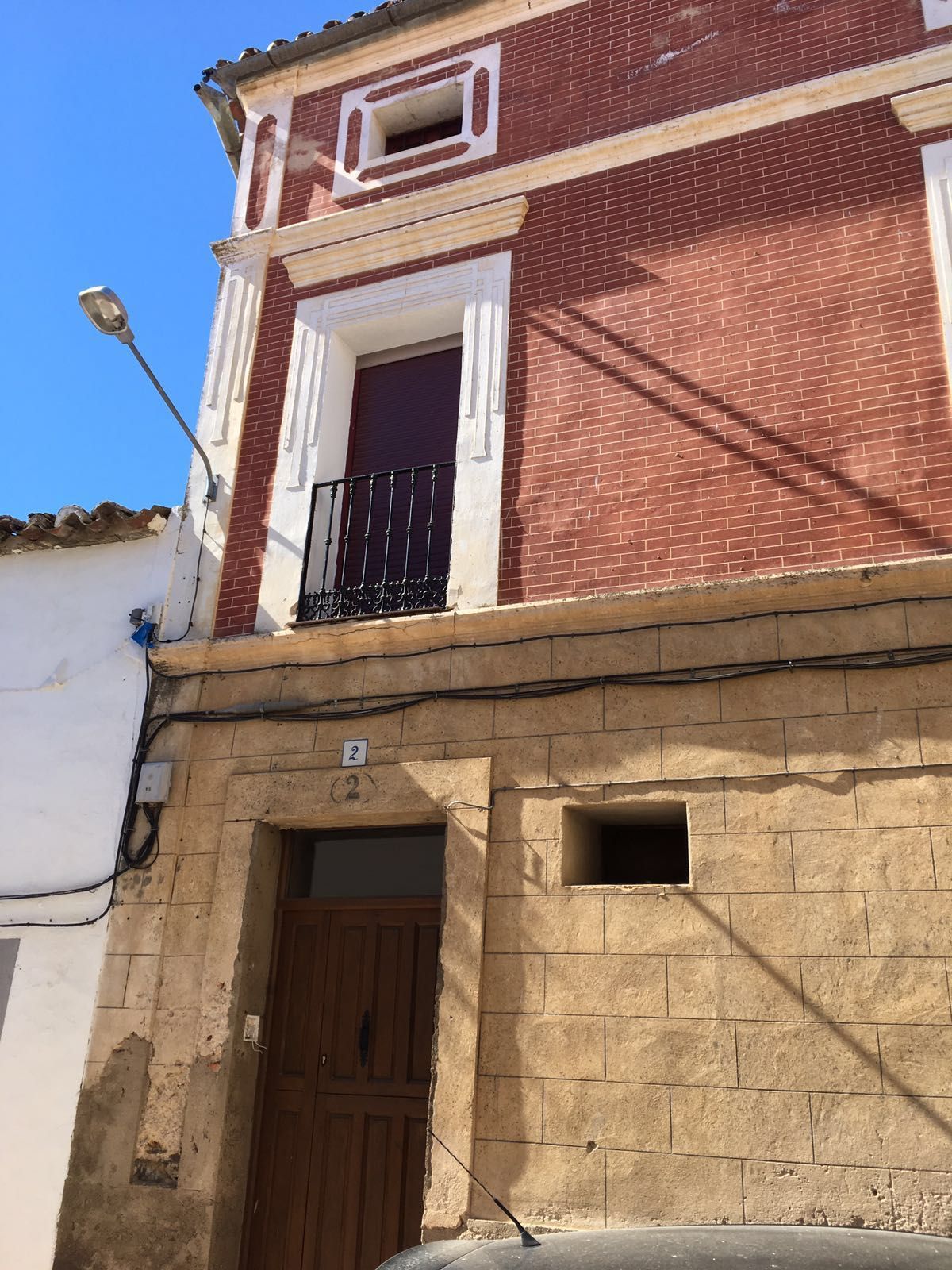 Exterior view of Single-family semi-detached for sale in Garrovillas de Alconétar  with Terrace and Balcony
