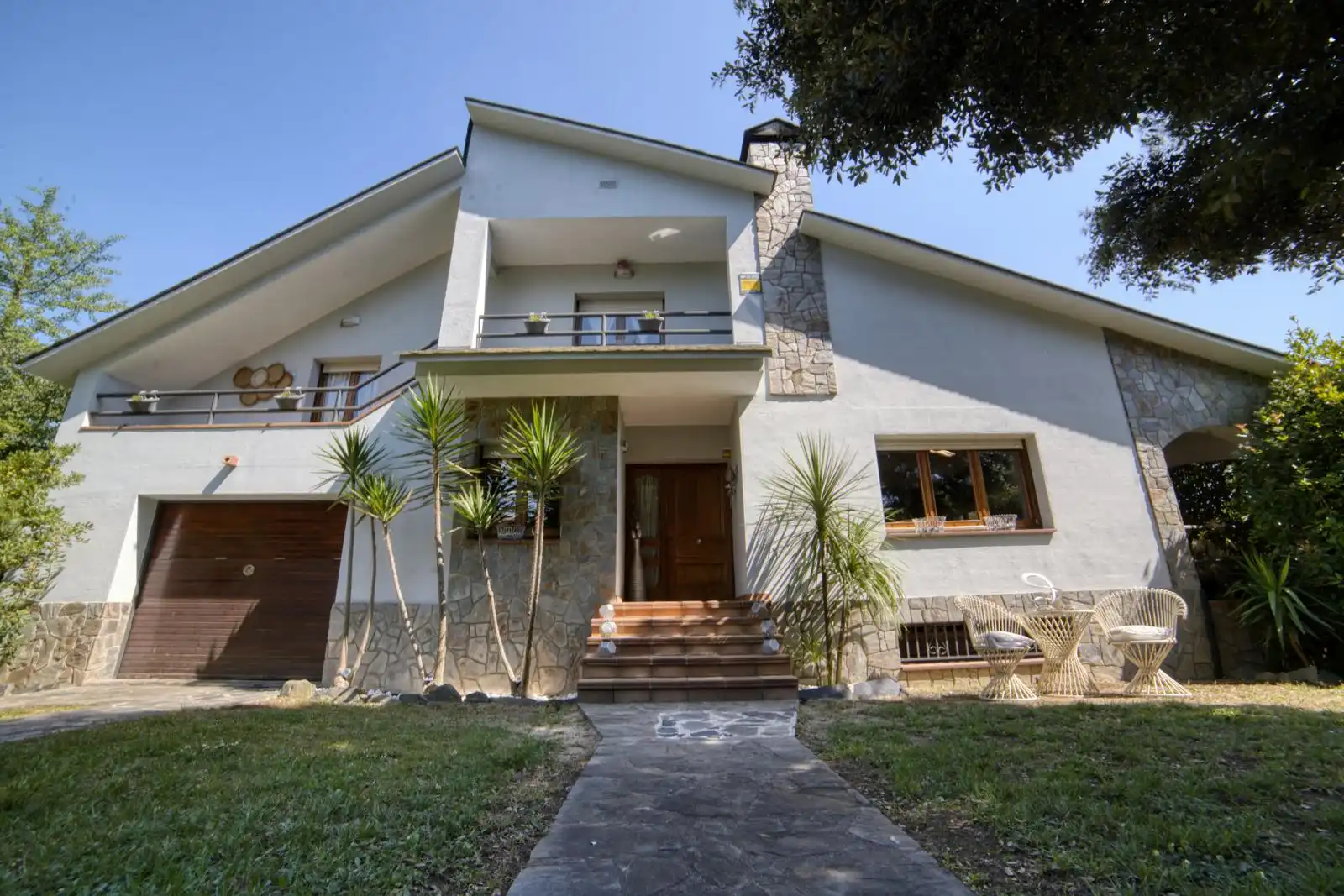 Vista exterior de Casa o chalet en venta en Santa Maria de Palautordera con Calefacción, Jardín privado y Parquet