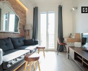 Living room of Flat to rent in  Barcelona Capital  with Air Conditioner, Heating and Furnished