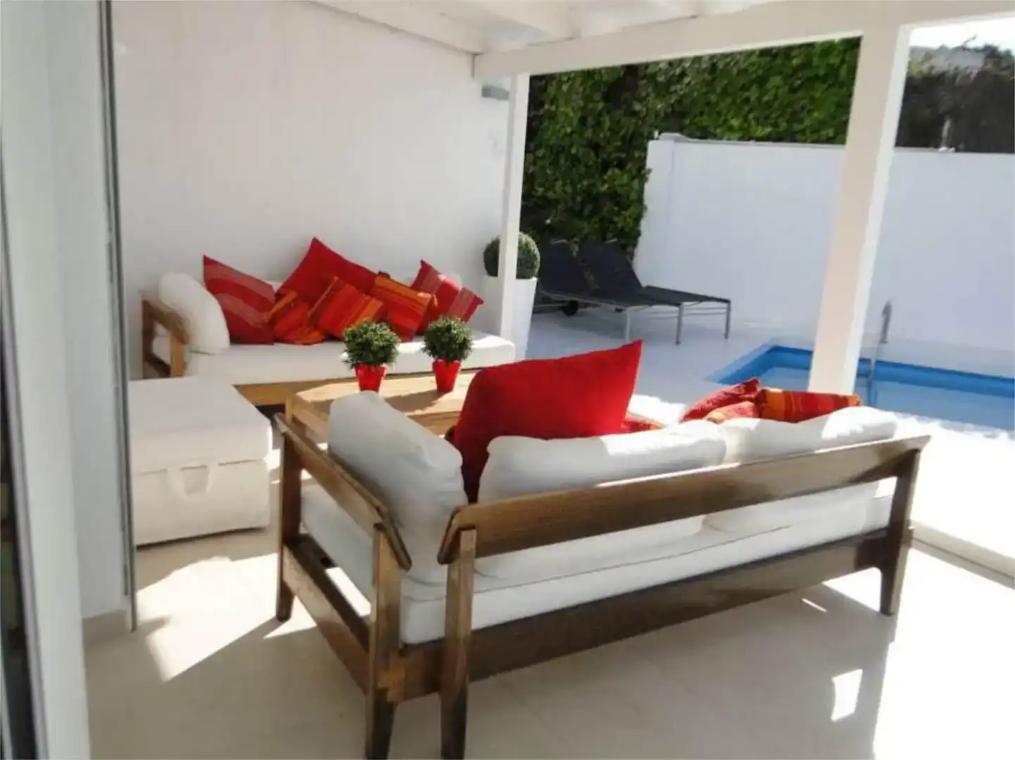 Terrassa de Casa o xalet de lloguer en Sitges amb Aire condicionat, Jardí privat i Parquet