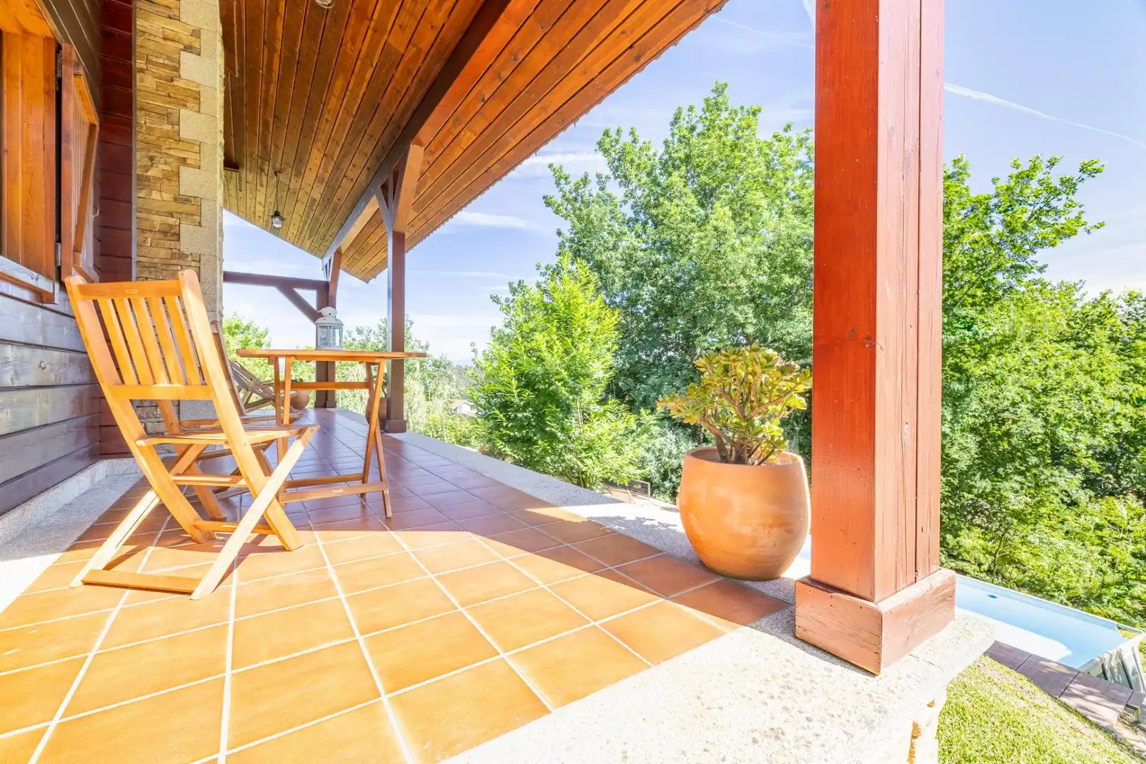 Terraza de Casa o chalet en venta en Salceda de Caselas con Calefacción, Jardín privado y Terraza