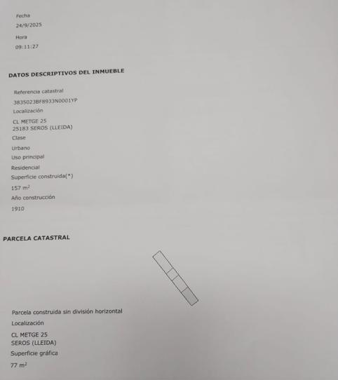 Foto 2 de Casa adosada en venda a Carrer del Metge, 8, Seròs, Lleida