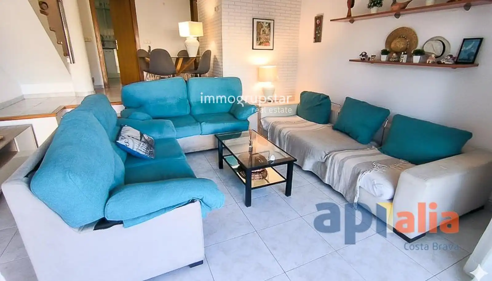 Sala d'estar de Dúplex en venda en Sant Feliu de Guíxols amb Calefacció, Terrassa i Moblat