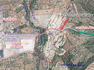 Terreno industrial en venta en Figueroles