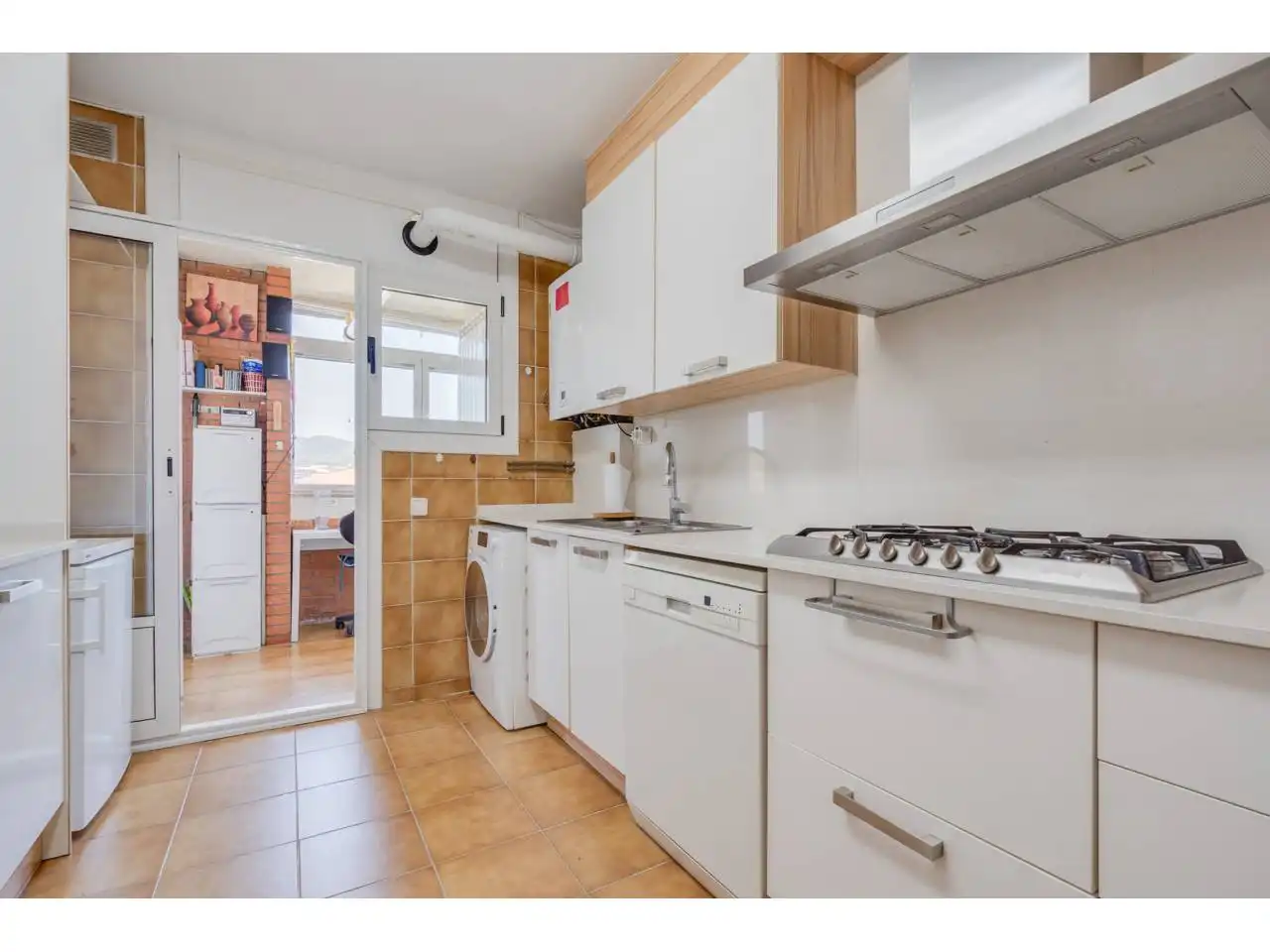Kitchen of Duplexes for sale in Terrassa  with Heating, Parquet flooring and Terrace