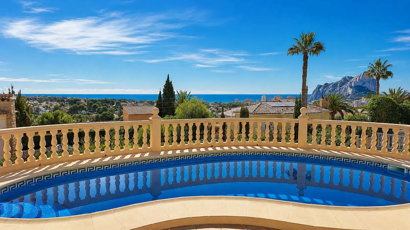 Piscina de Casa o xalet en venda en Calpe / Calp amb Aire condicionat, Calefacció i Jardí privat