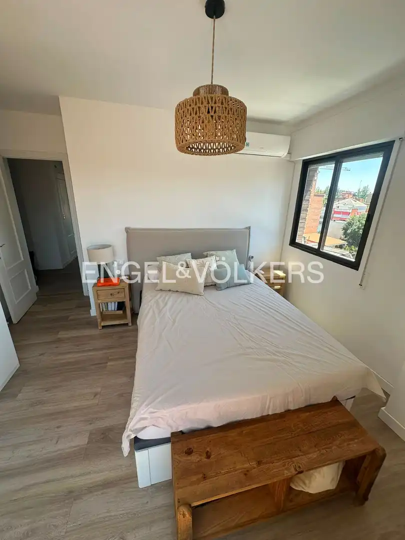 Schlafzimmer von Wohnung zur Miete in Madrid mit Klimaanlage, Heizung und Terrasse