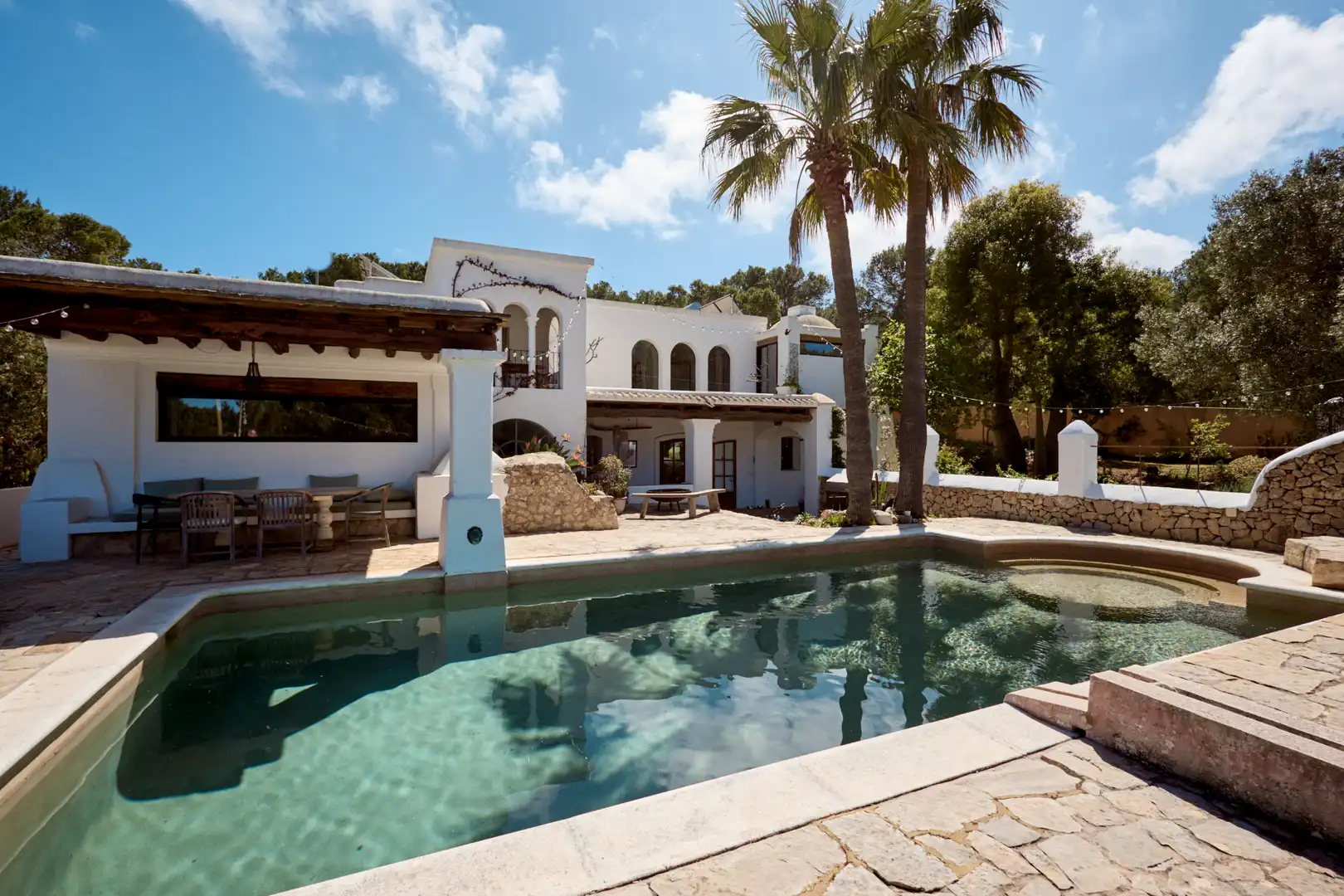 Piscina de Finca rústica en venda en Sant Joan de Labritja amb Aire condicionat, Jardí privat i Parquet
