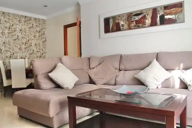 Sala de estar de Piso de alquiler en Sanlúcar de Barrameda con Aire acondicionado, Calefacción y Amueblado