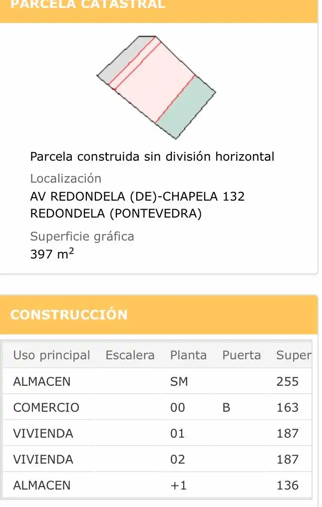 Jardí de Edifici en venda en Redondela