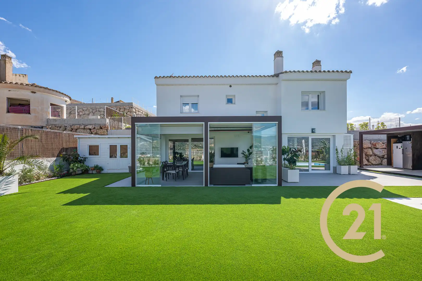 Terrassa de Casa o xalet en venda en Viñuela amb Jardí privat, Terrassa i Traster