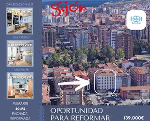 Exterior view of Flat for sale in Gijón 