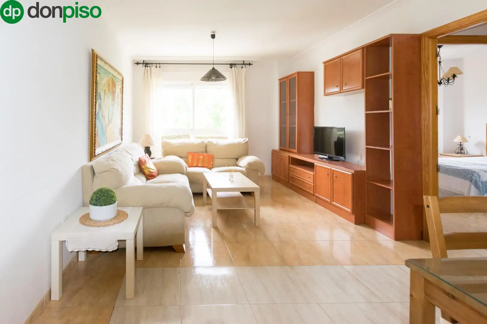 Living room of Flat for sale in Roquetas de Mar