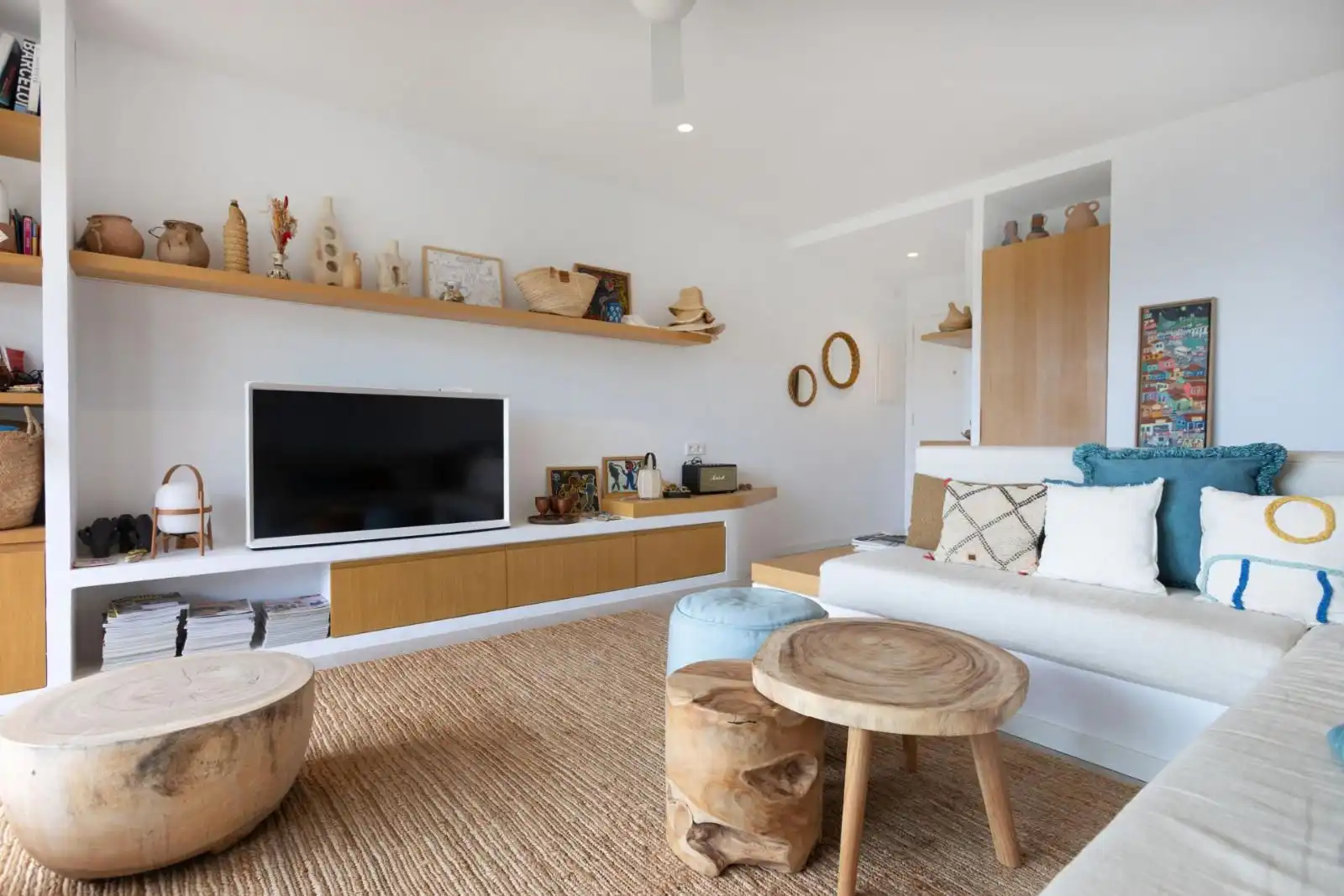 Wohnzimmer von Wohnungen zum Verkauf in Palafrugell mit Heizung, Terrasse und Möbliert