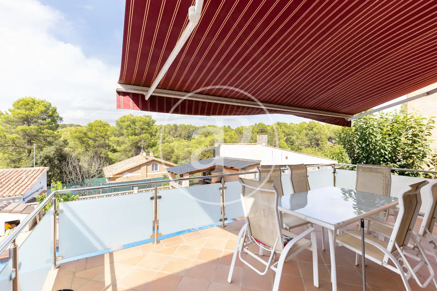 Terrace of Flat for sale in Rubí  with Air Conditioner, Heating and Private garden