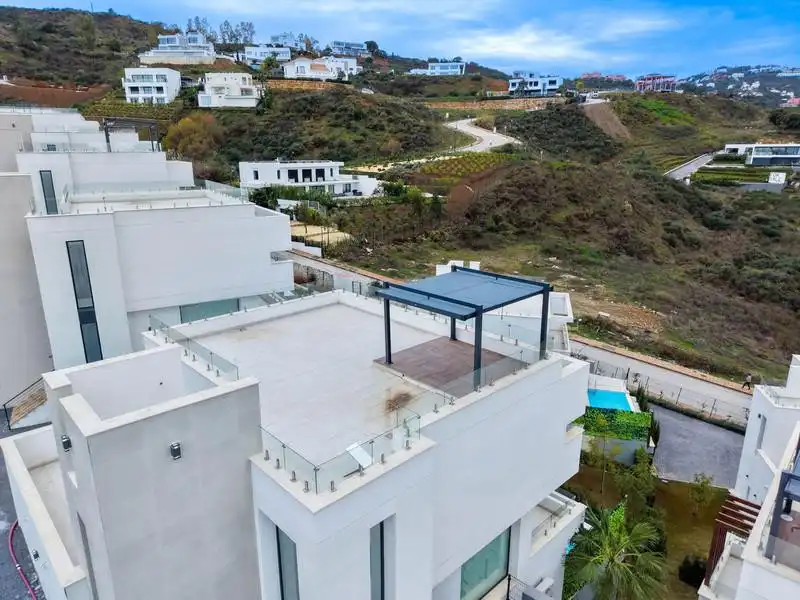 Terrassa de Casa o xalet de lloguer en Mijas amb Aire condicionat, Calefacció i Jardí privat