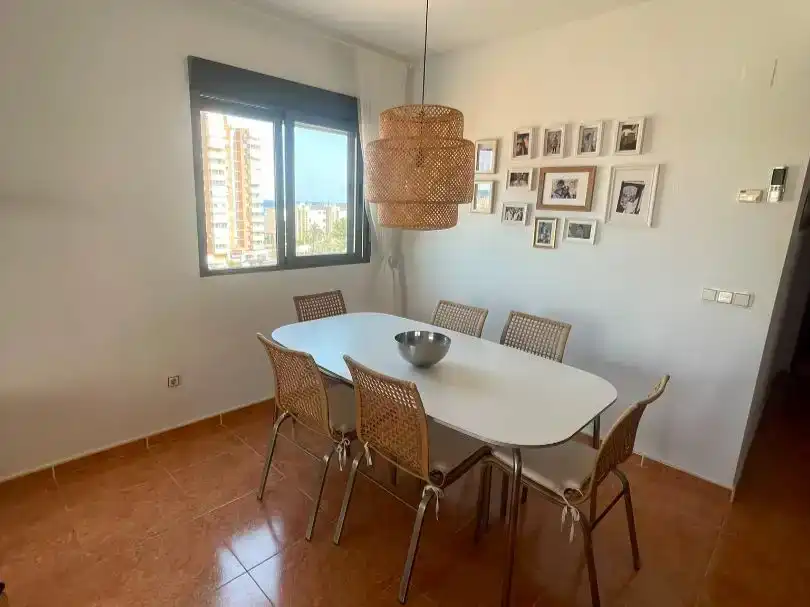 Dining room of Flat for rent in El Campello  with Air Conditioner, Swimming Pool and Furnished