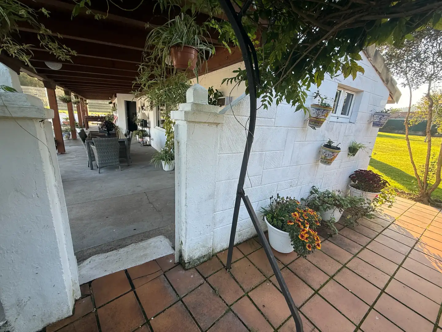 Terraza de Casa o chalet en venta en Castrillón con Calefacción, Jardín privado y Piscina