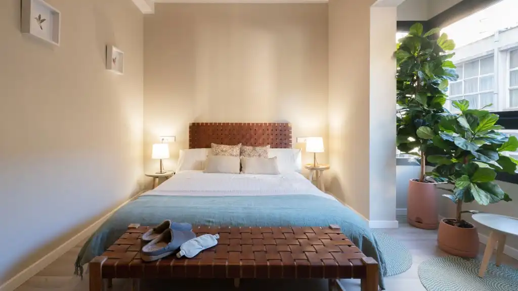 Habitación de Apartamento de alquiler en  Palma de Mallorca con Aire acondicionado, Terraza y Amueblado