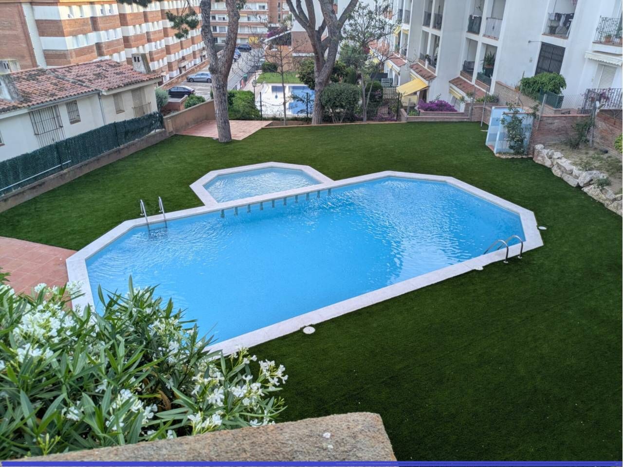 Swimming pool of Flat for sale in Lloret de Mar  with Air Conditioner, Heating and Furnished