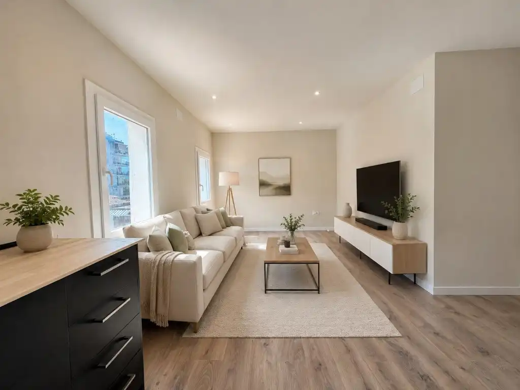 Sala de estar de Piso en venta en Girona