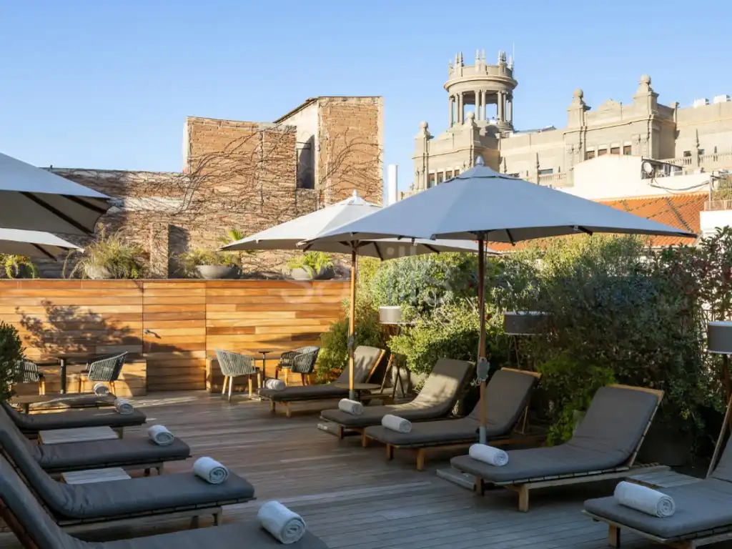 Terrassa de Apartament de lloguer en Barcelona amb Piscina i Moblat