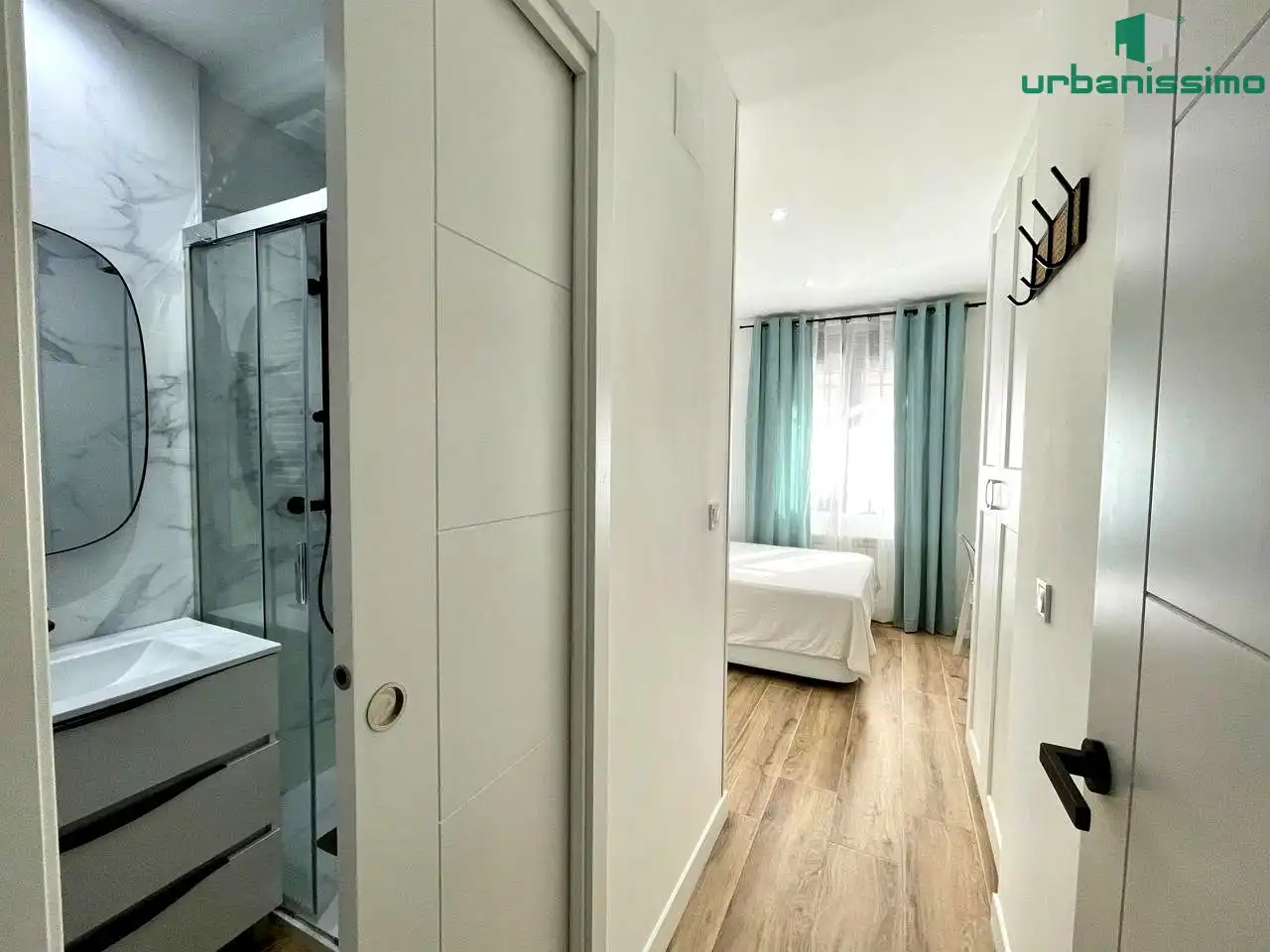 Habitación de Apartamento de alquiler en Madrid con Aire acondicionado, Calefacción y Terraza