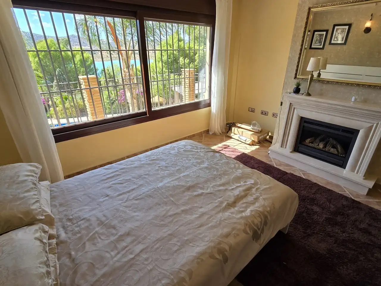 Bedroom of Houses for sale in Viñuela  with Air Conditioner, Terrace and Swimming Pool