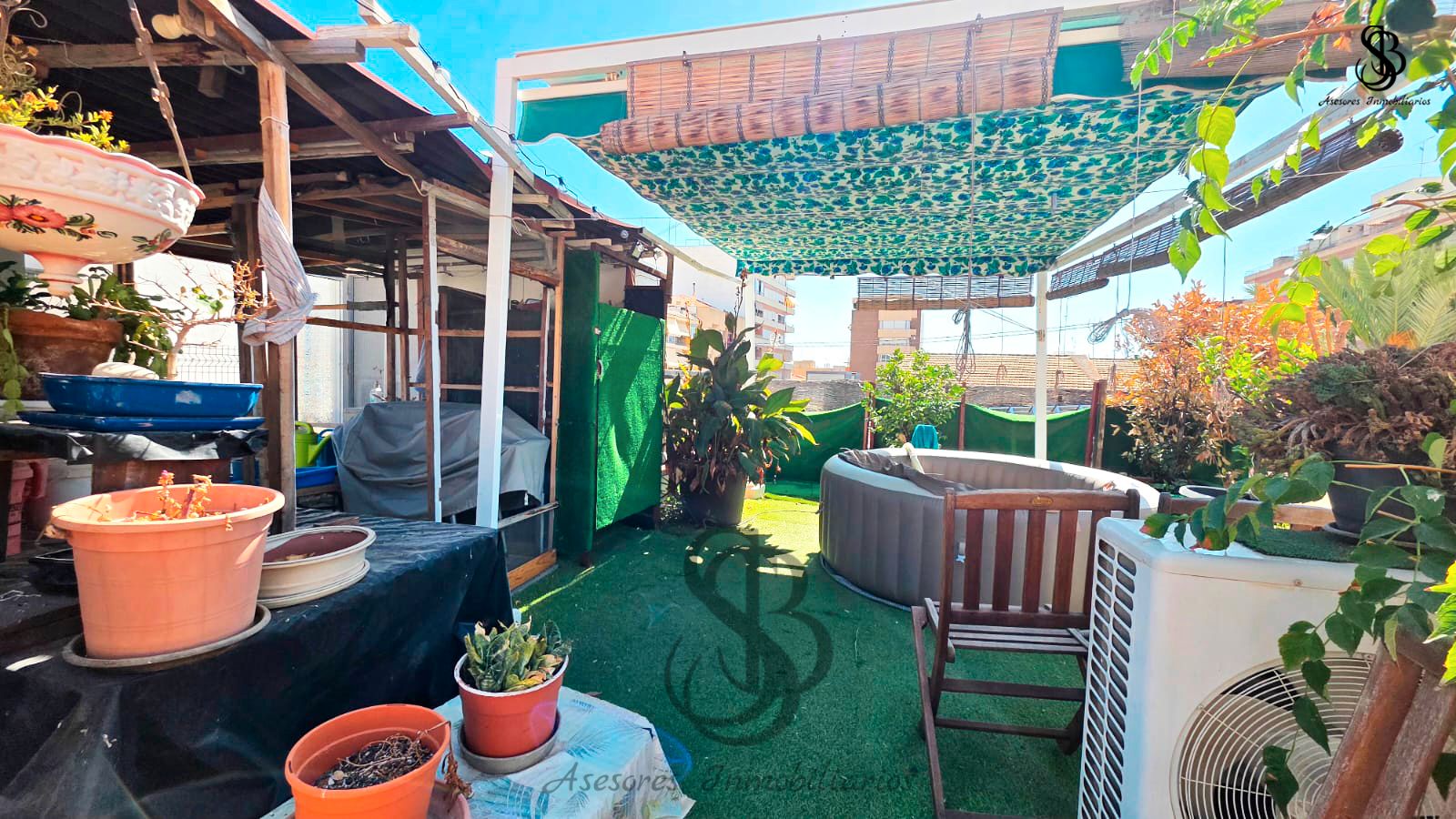 Terrassa de Casa adosada en venda en San Vicente del Raspeig / Sant Vicent del Raspeig amb Aire condicionat, Calefacció i Parquet