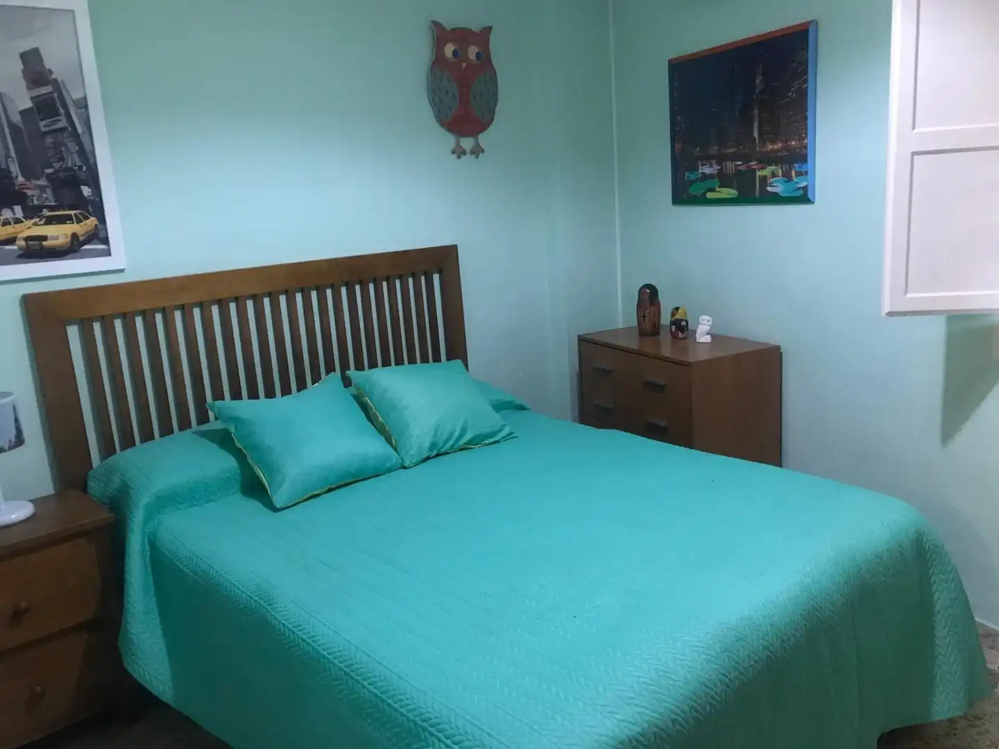 Schlafzimmer von Wohnung zur Miete in Sevilla mit Klimaanlage, Terrasse und Möbliert