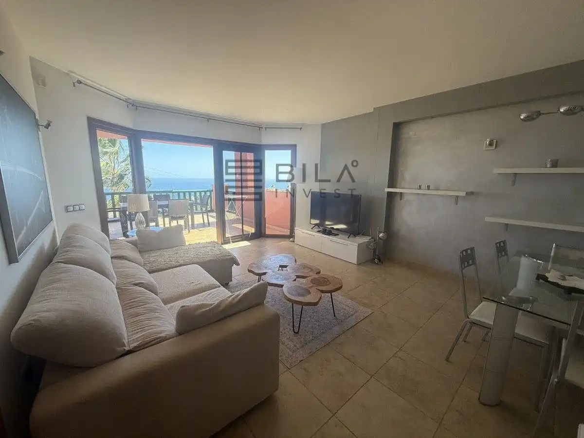 Sala de estar de Piso en venta en Benalmádena con Aire acondicionado, Terraza y Piscina
