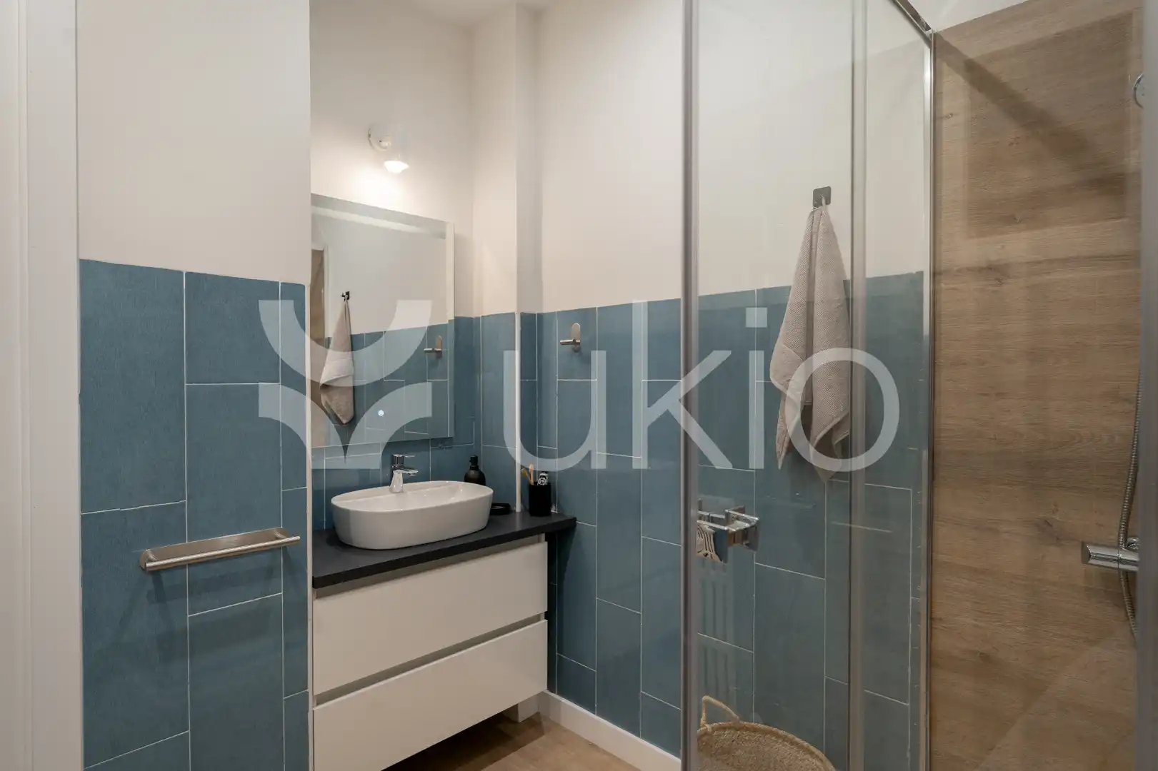 Baño de Apartamento de alquiler en Madrid con Aire acondicionado, Calefacción y Amueblado