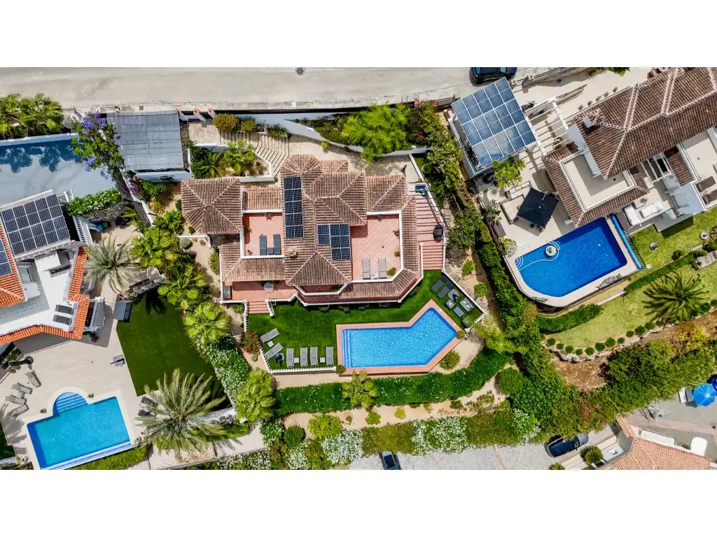 Vista exterior de Casa o chalet de alquiler en Jávea / Xàbia con Aire acondicionado, Jardín privado y Piscina