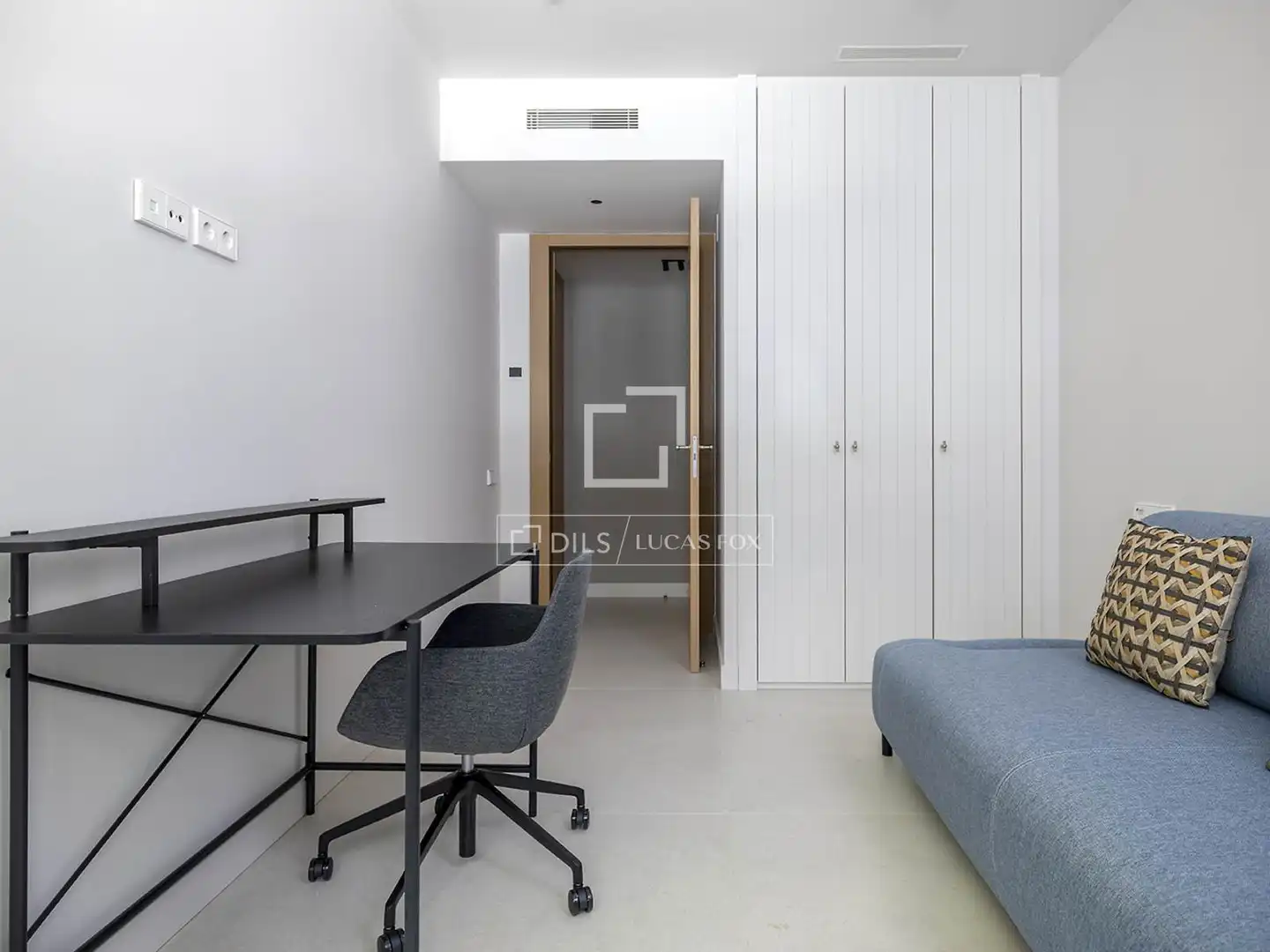 Schlafzimmer von Wohnung zur Miete in Barcelona mit Klimaanlage, Terrasse und Möbliert