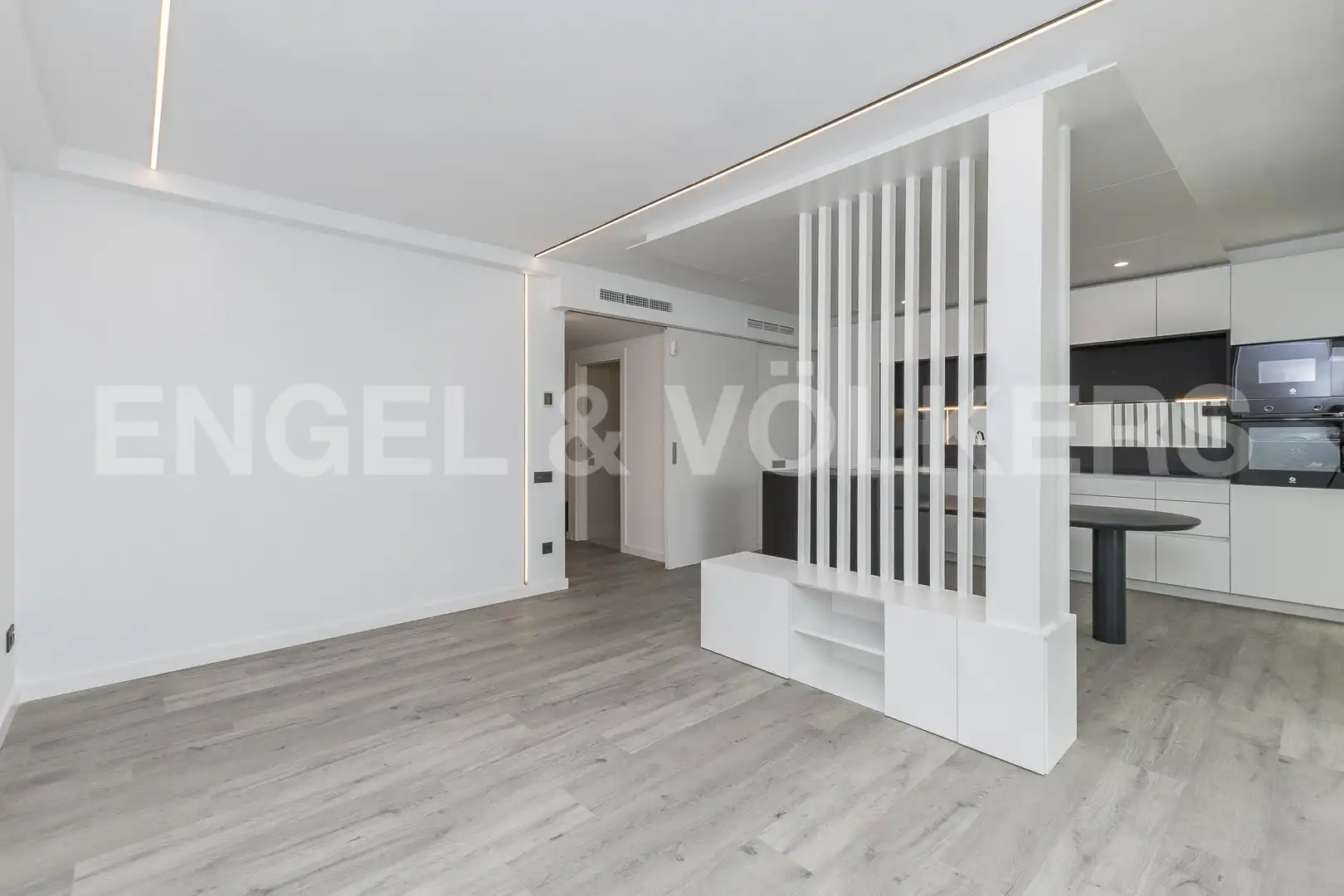 Wohnzimmer von Dachboden zum Verkauf in Sant Andreu de Llavaneres mit Klimaanlage, Heizung und Parkett