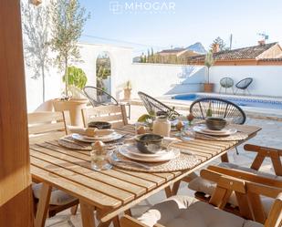 Terrasse von Haus oder Chalet miete in Calpe / Calp mit Klimaanlage, Heizung und Privatgarten