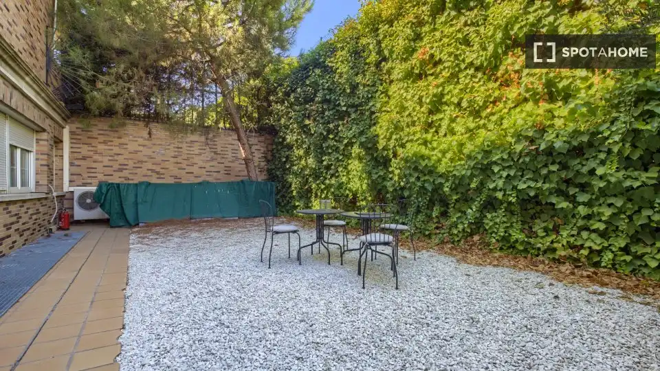 Terrace of Flat for rent in Madrid  with Air Conditioner, Heating and Furnished