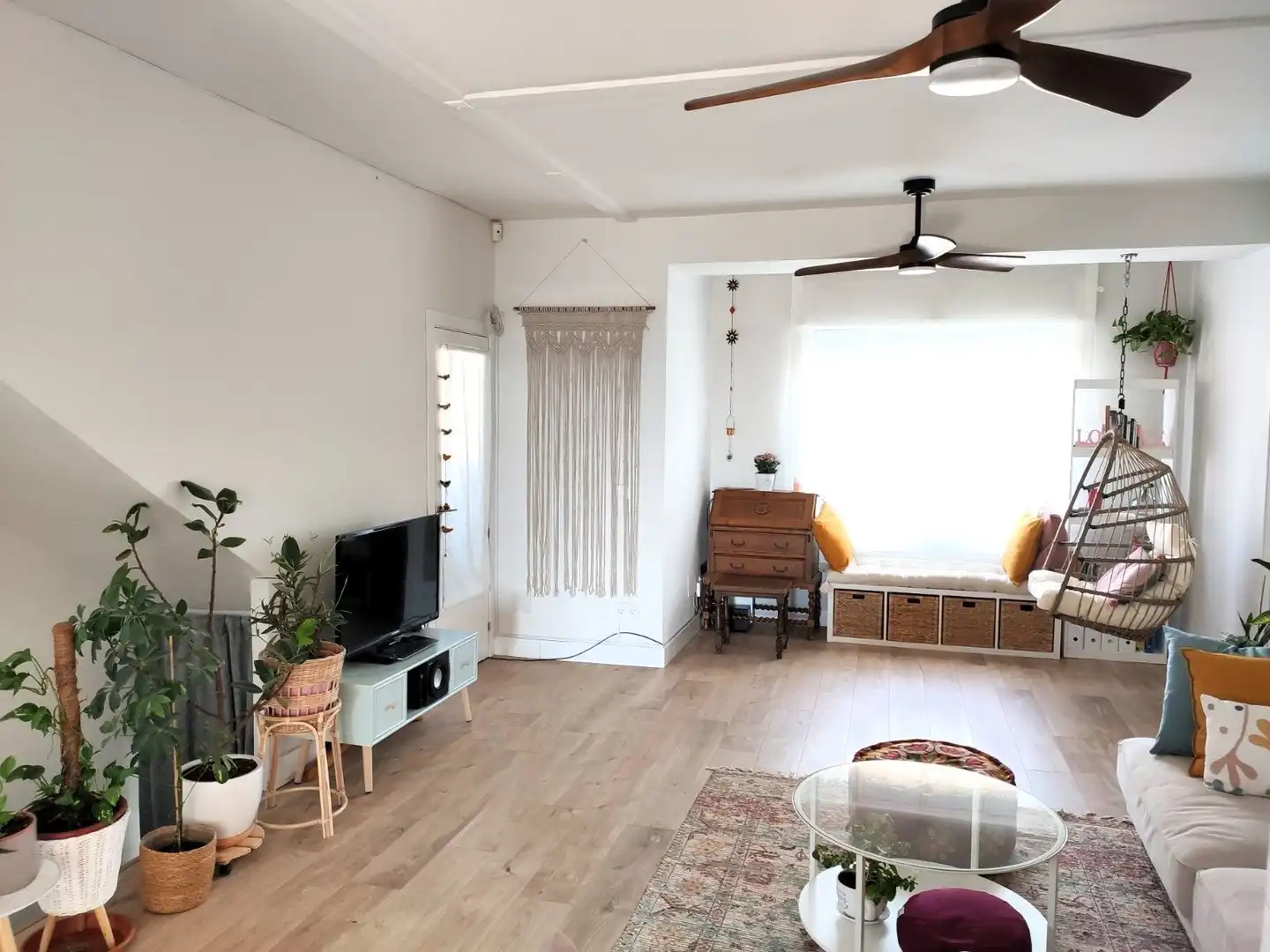 Sala d'estar de Casa o xalet en venda en Villanueva de la Vera amb Calefacció, Jardí privat i Terrassa