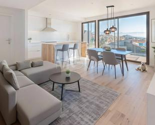 Living room of Flat for sale in Sant Hipòlit de Voltregà  with Heating, Private garden and Parquet flooring