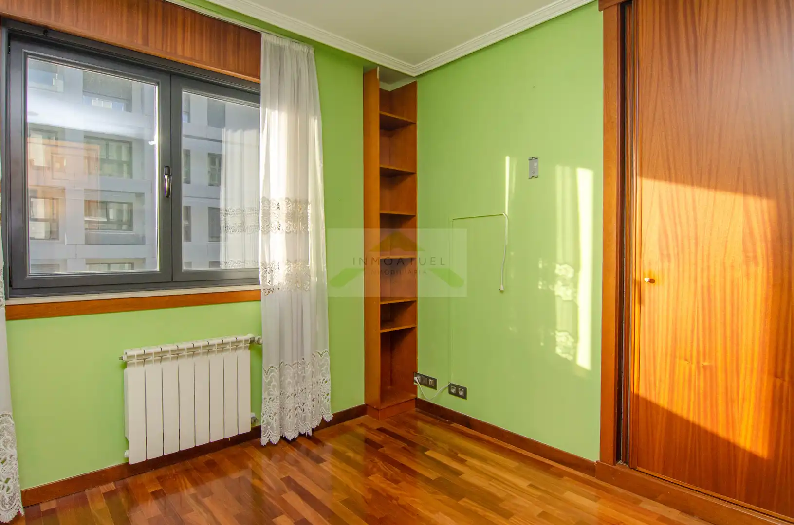 Schlafzimmer von Wohnung zum Verkauf in A Coruña Capital  mit Heizung, Parkett und Abstellraum