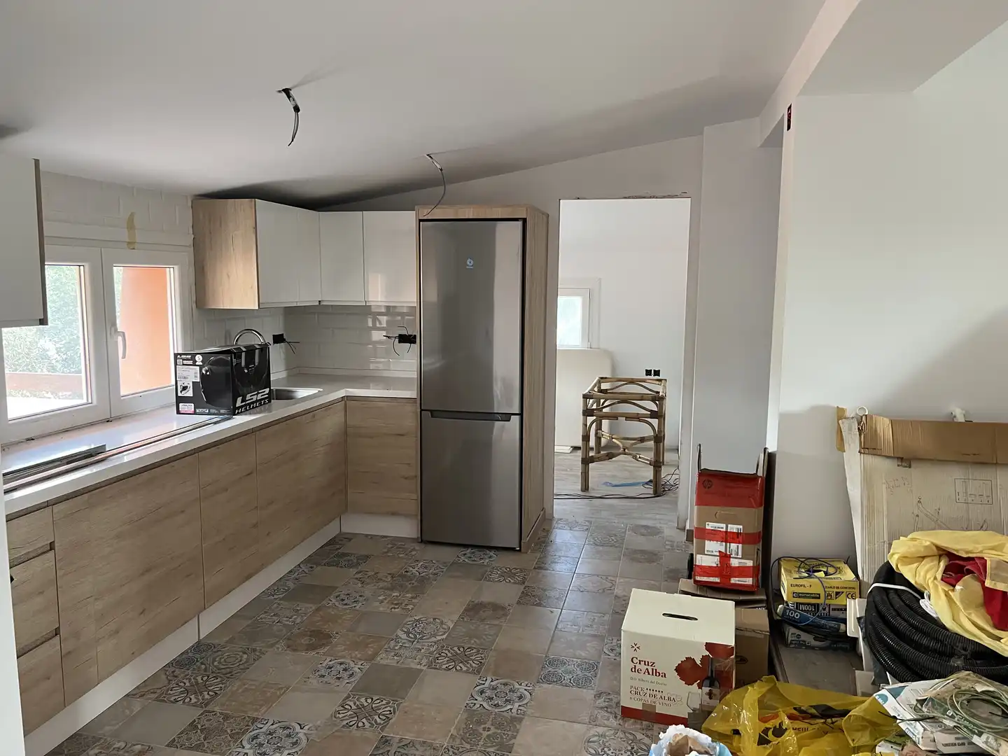Cuina de Casa o xalet en venda en El Puerto de Santa María amb Aire condicionat, Jardí privat i Parquet
